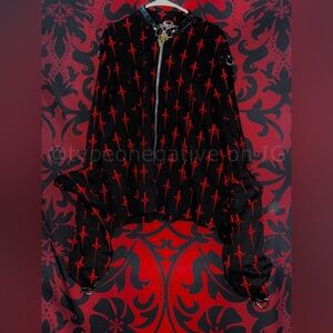 (SOLD) Lip Service LS Daggers (2003) Red and Black Bondage Straight Jacket